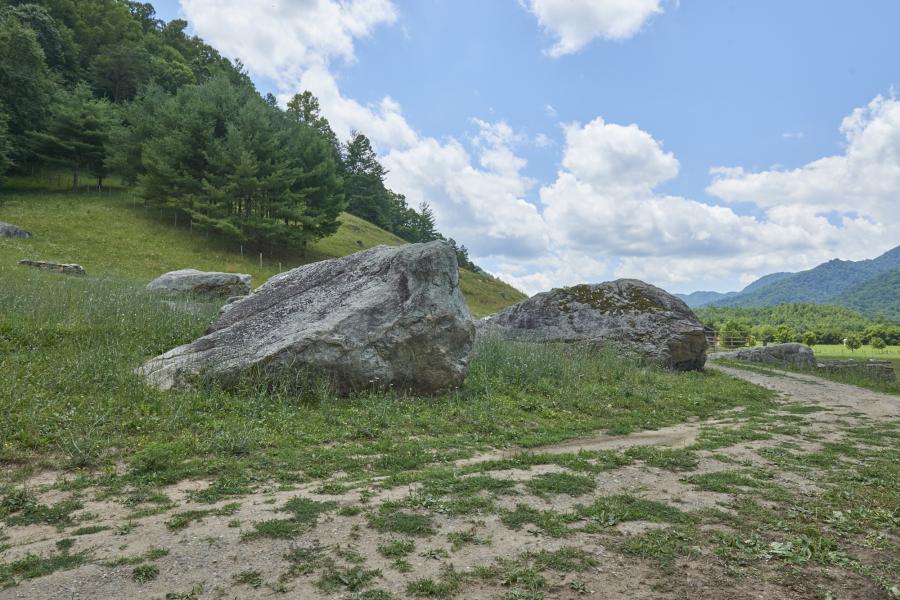 farm, farmhouse, field, water, pond, rural, stone, barn, Asheville, 