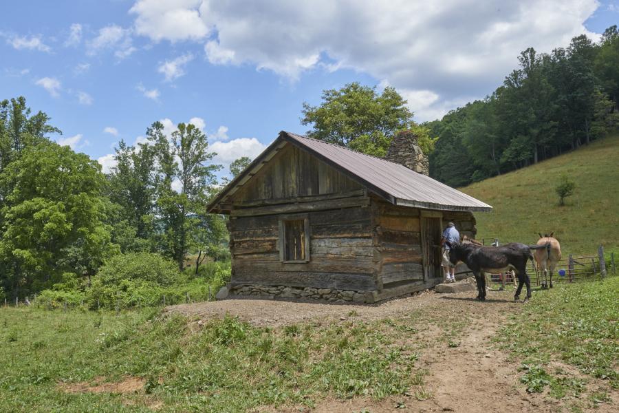 farm, farmhouse, field, water, pond, rural, stone, barn, Asheville, 