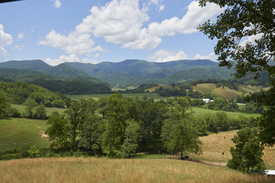 farm, farmhouse, field, water, pond, rural, stone, barn, Asheville, 