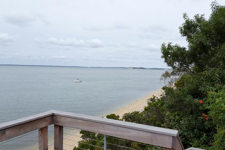 contemporary, Hamptons, water, pool, deck, beach, patio, 