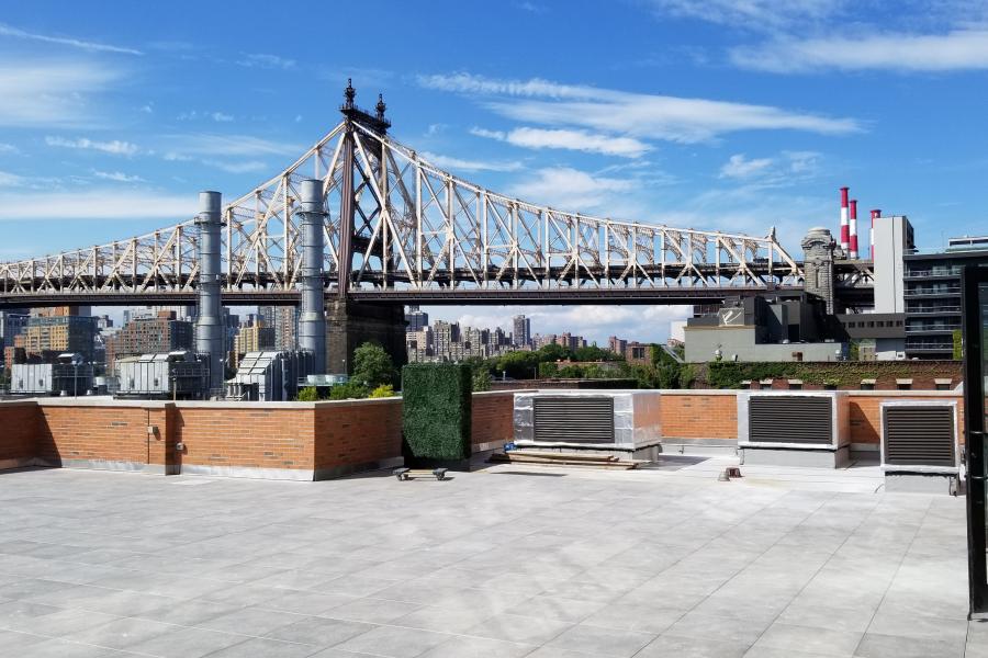 terrace, city view, rooftop, view, empty room, 