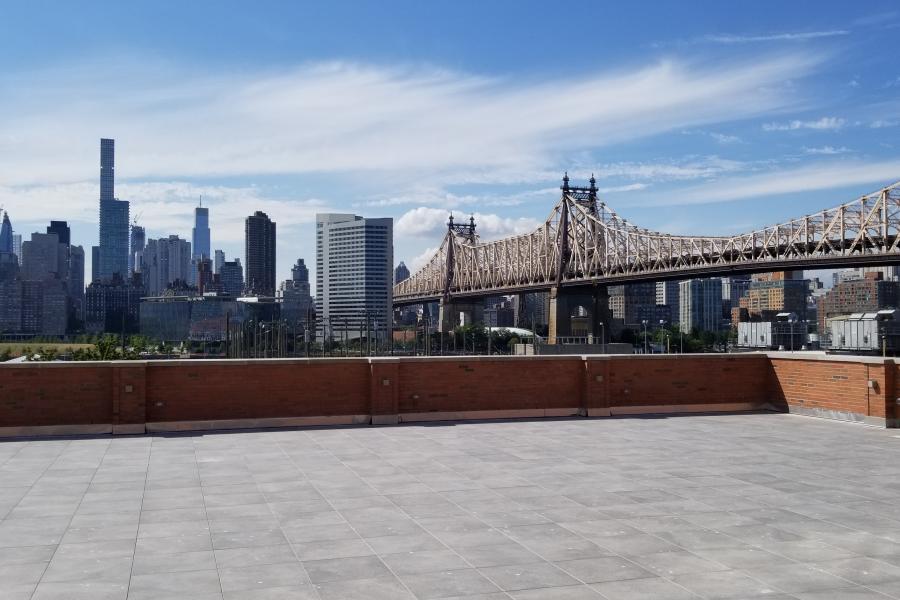 terrace, city view, rooftop, view, empty room, 