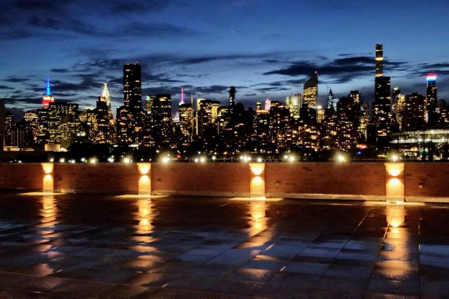 terrace, city view, rooftop, view, empty room, 