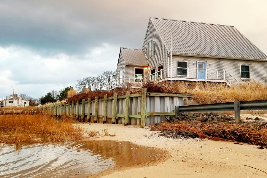 Hamptons, beach, water, deck, white, light, 