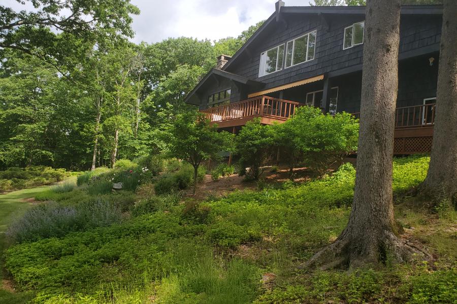 rural, contemporary, kitchen, bathroom, deck, view, 