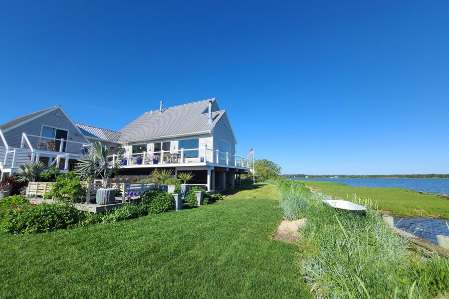 Hamptons, beach, water, white, light, deck, 