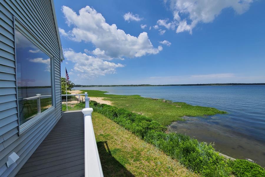 Hamptons, beach, water, white, light, deck, 