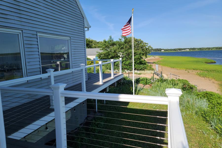 Hamptons, beach, water, white, light, deck, 