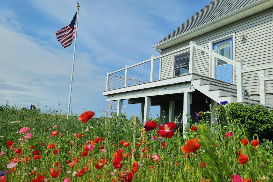 Hamptons, beach, water, white, light, deck, 