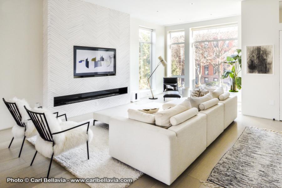 townhouse, contemporary, modern, light, white, glass, bathroom, kitchen, 