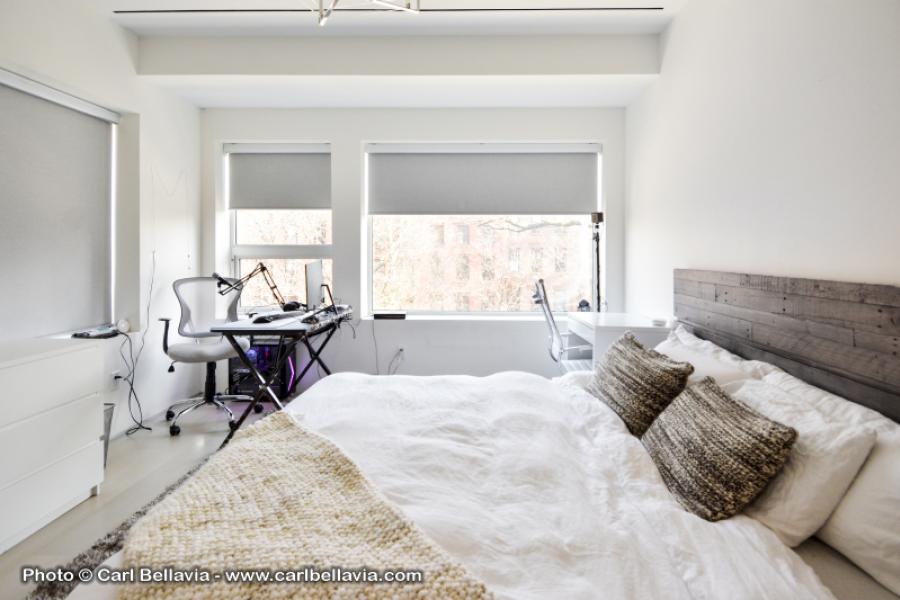 townhouse, contemporary, modern, light, white, glass, bathroom, kitchen, 