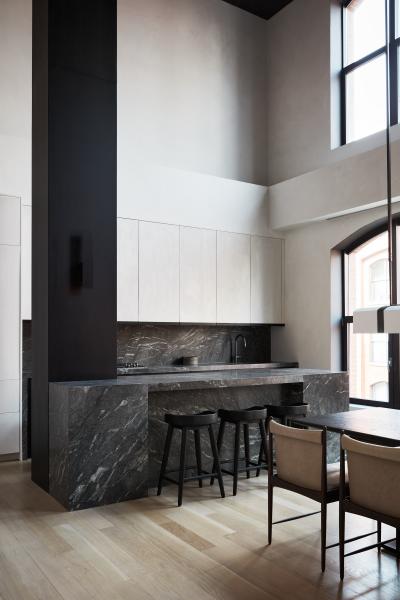 apartment, upscale, modern, contemporary, light, kitchen, 