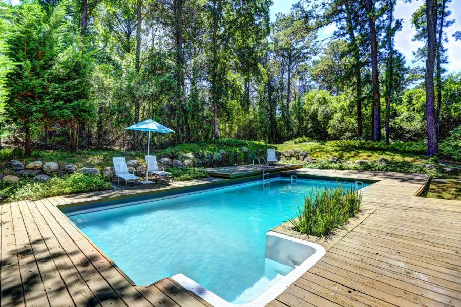 Hamptons, pool, deck, contemporary, wood, 