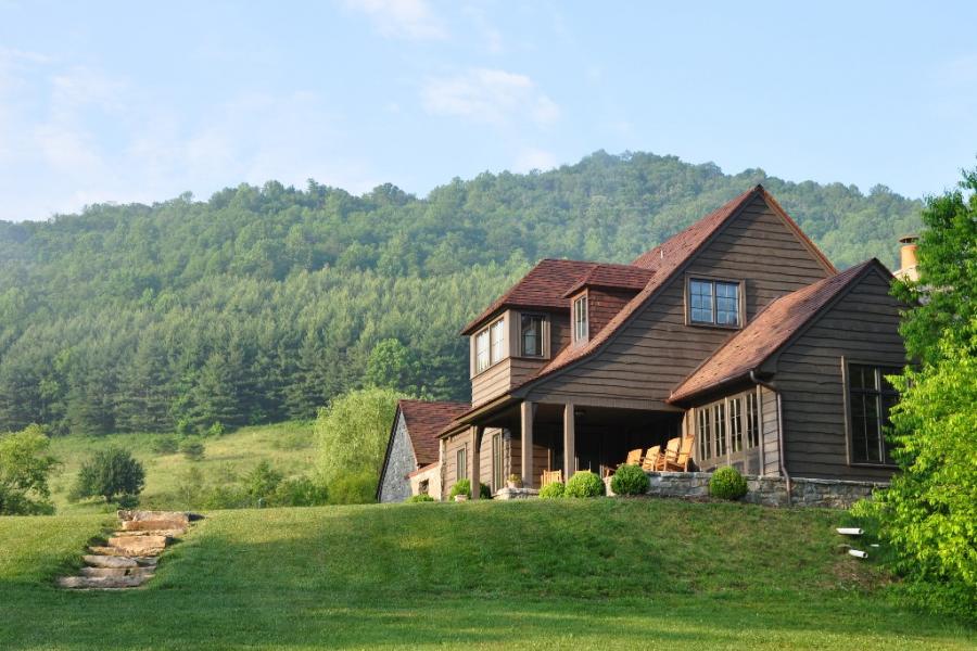 rural, water, barn, porch, patio, field, Asheville, 