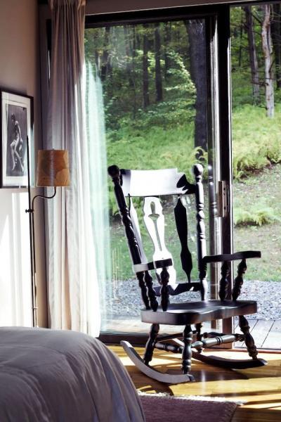 cabin, glass, wooded, light, airy, contemporary, 