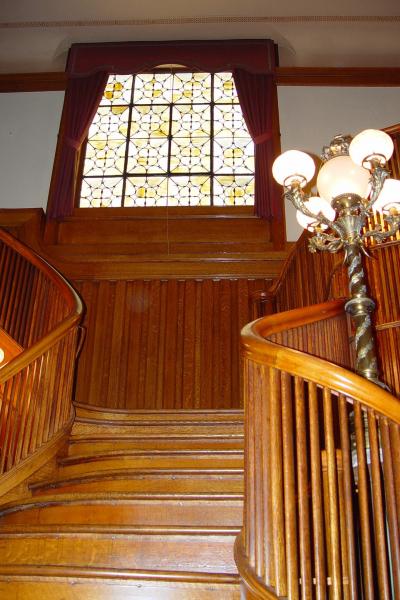 staircase, wood, traditional, ornate, garden, 