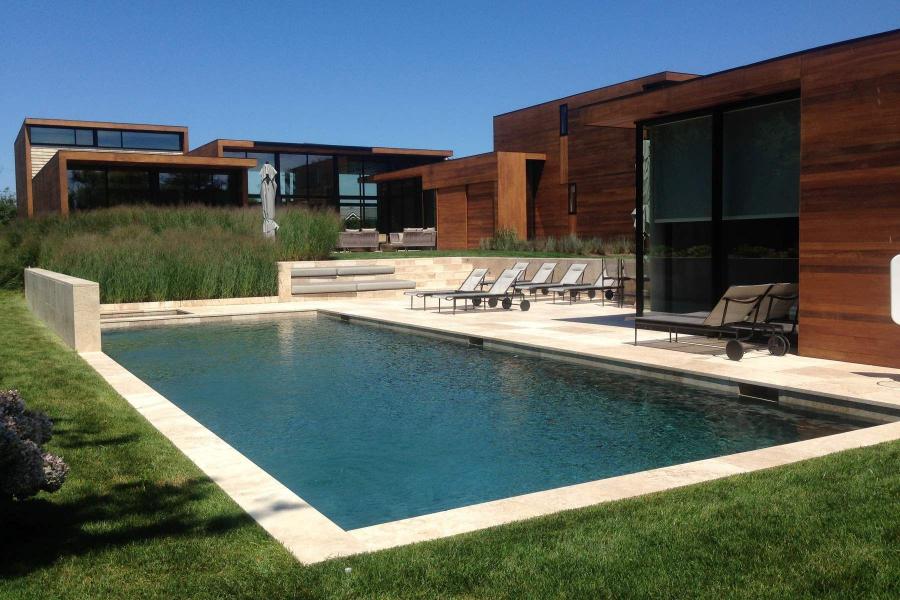 modern, Hamptons, upscale, pool, fireplace, wood, light, patio, bedroom, bathroom, 