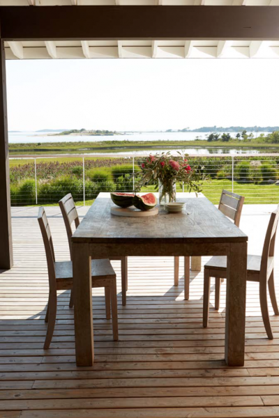 Hamptons, rustic, deck, pool, water, 