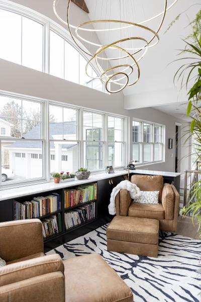 contemporary, modern, light, airy, pool, kitchen, sunroom, 