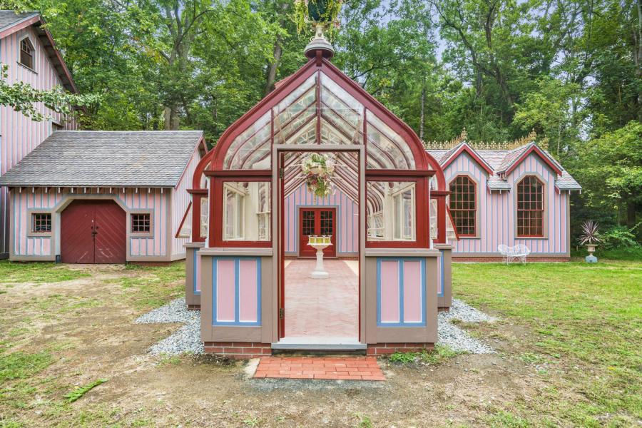 opulent, grand, mansion, victorian, garden, greenhouse, staircase, porch, 