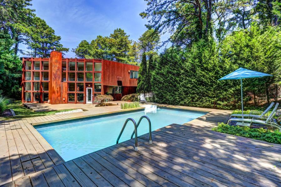 Hamptons, pool, deck, contemporary, wood, 