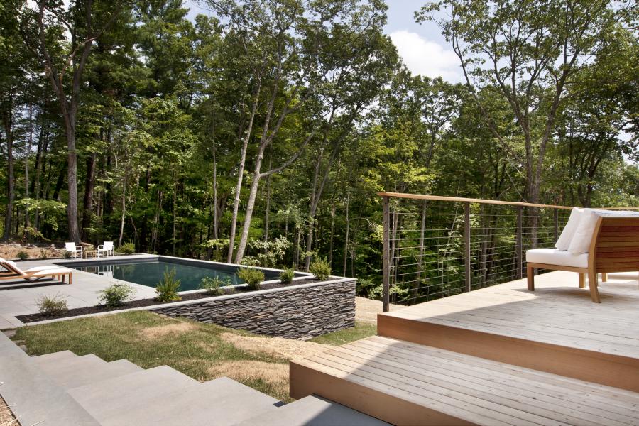 modern, contemporary, pool, wood, rustic, 