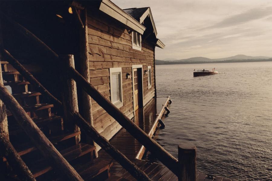 lake, rustic, traditional, cabin, water, pool, 