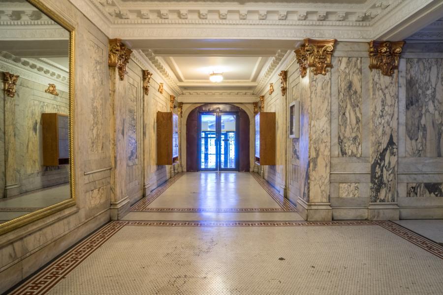 apartment, lobby, traditional, ornate, 