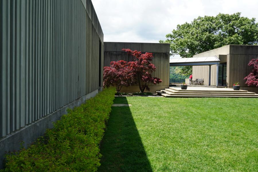 concrete, modern, museum, water, staircase, industrial, 