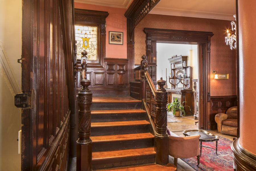 brownstone, traditional, staircase, 