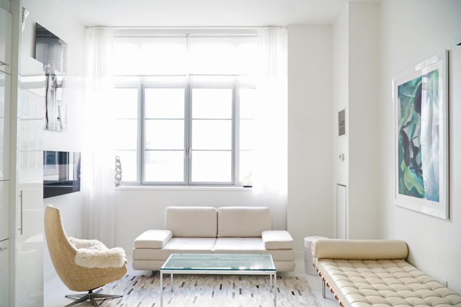 loft, apartment, white, kitchen, bathroom, 