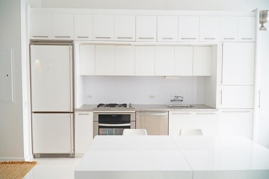 loft, apartment, white, kitchen, bathroom, 