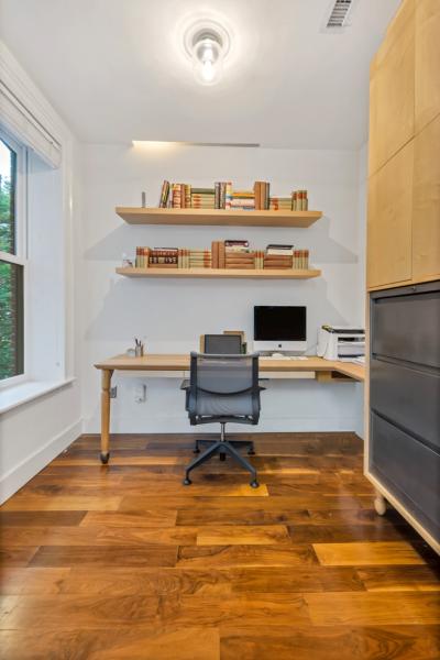 apartment, contemporary, white, kitchen, garden, 