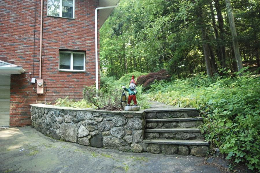 funky, stone, wood, kitchen, deck, patio, fireplace, 