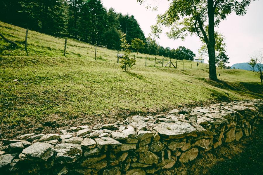 farm, farmhouse, field, water, pond, rural, stone, barn, Asheville, 