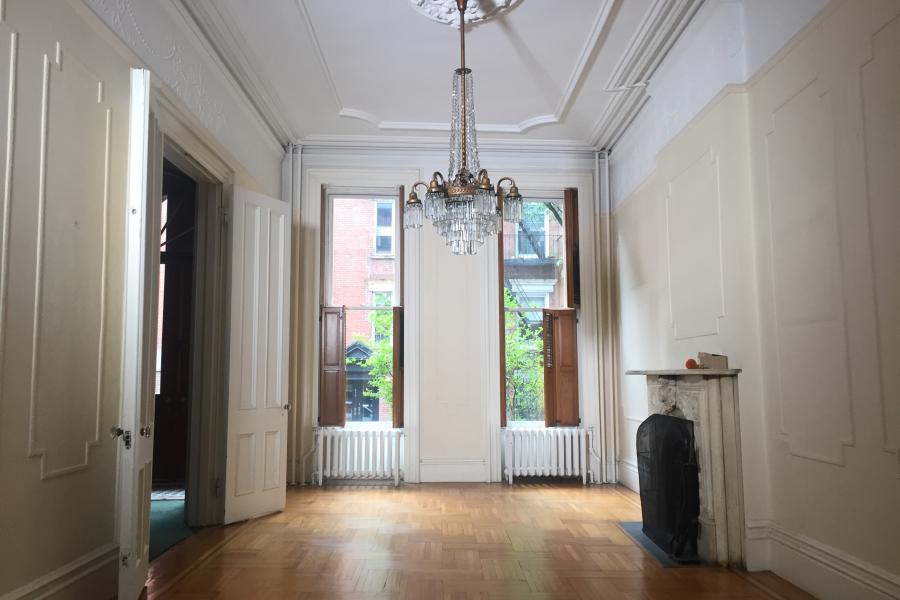 brownstone, townhouse, empty room, traditional, contemporary, 