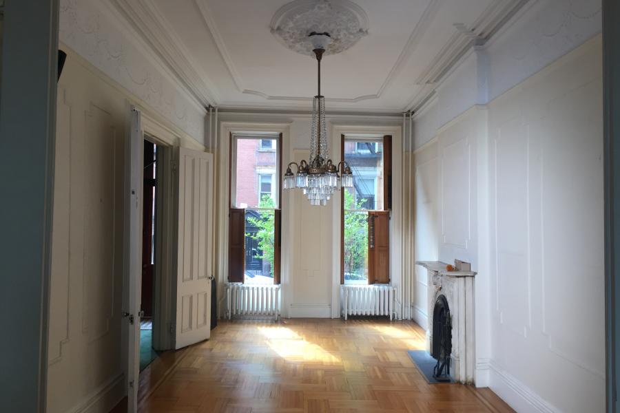 brownstone, townhouse, empty room, traditional, contemporary, 