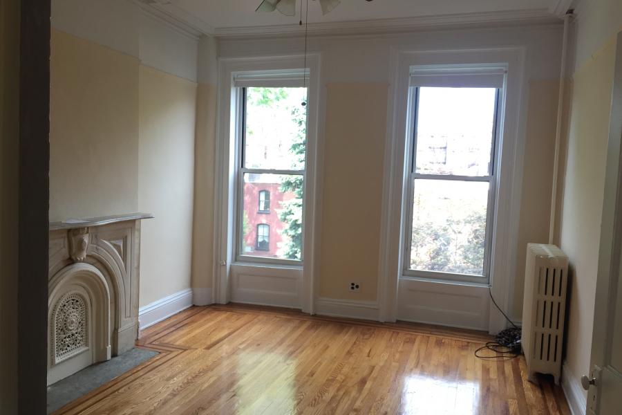 brownstone, townhouse, empty room, traditional, contemporary, 