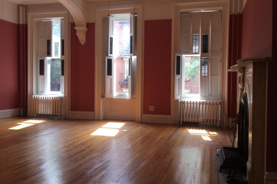 brownstone, townhouse, empty room, traditional, contemporary, 