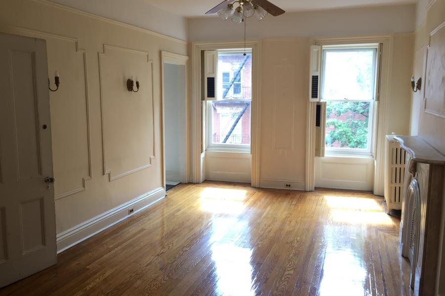 brownstone, townhouse, empty room, traditional, contemporary, 