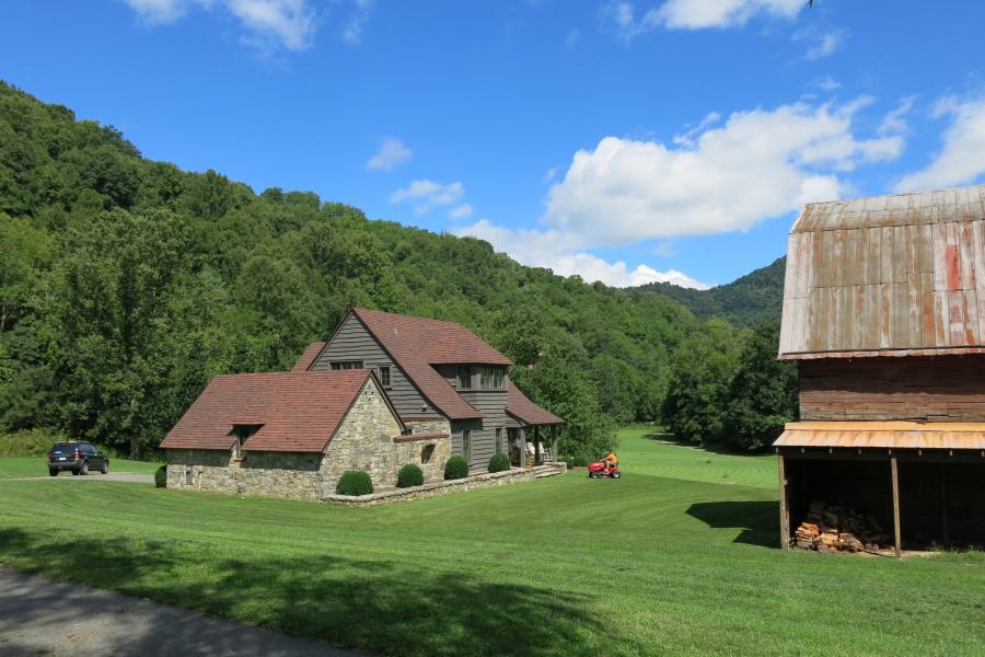 rural, water, barn, porch, patio, field, Asheville, 