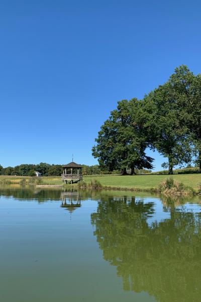 farmhouse, farm, rural, country, field, lake, barn, porch, 