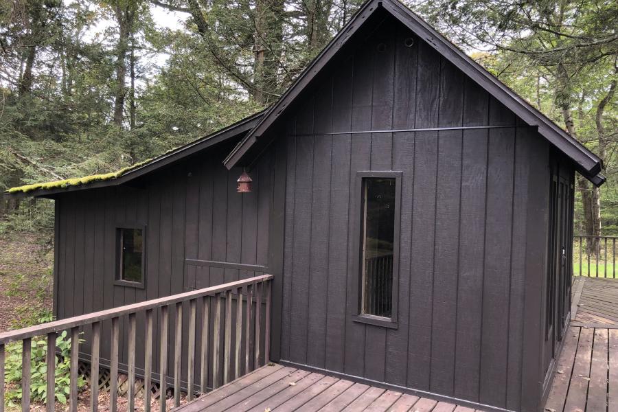 cabin, log house, rural, country, 