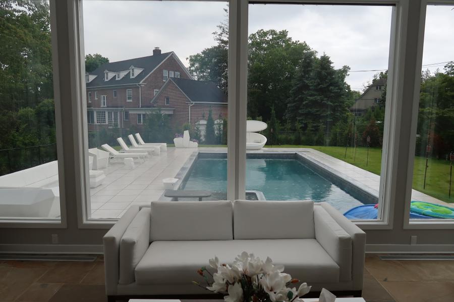 pool, kitchen, suburban, contemporary, patio, 