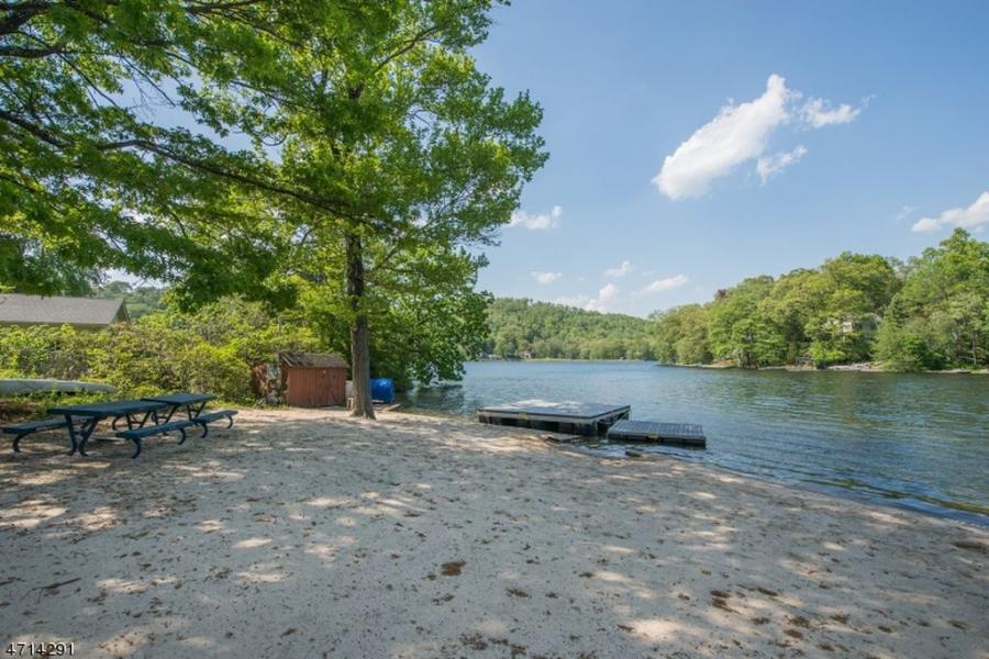 log house, rustic, contemporary, water, deck, dock, 