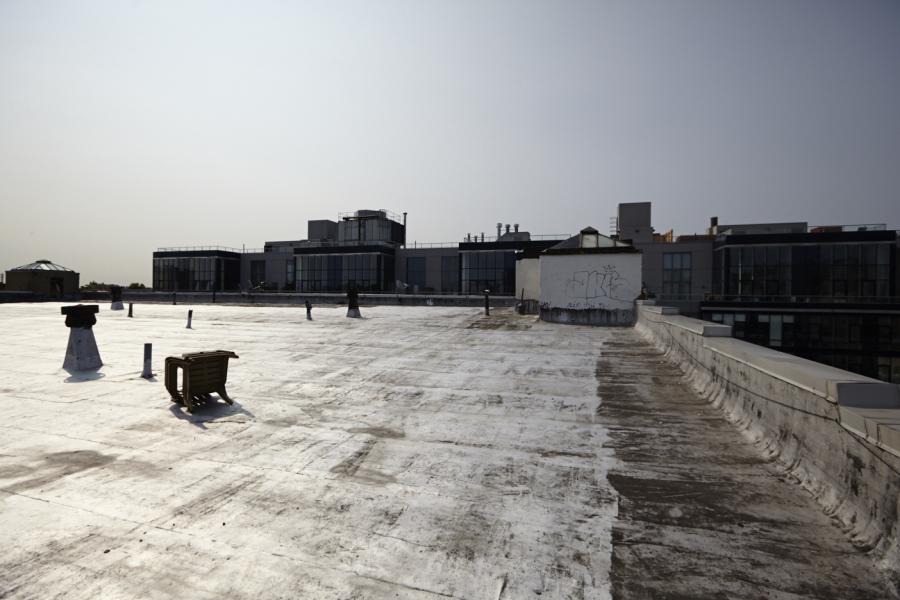 artist loft, funky, industrial, rooftop, urban, city view, loft, bohemian, rooftop