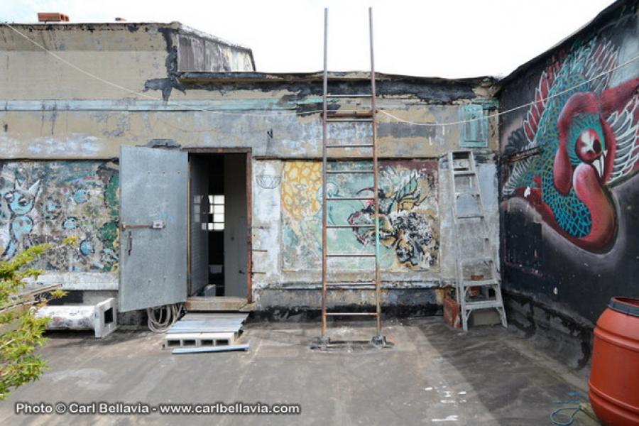 industrial, warehouse, loft, gritty, distressed, rooftop, 