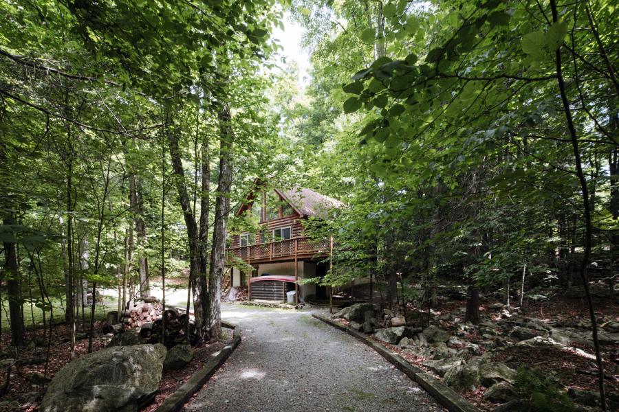 cabin, log house, rural, lake, deck, fireplace, rustic, 