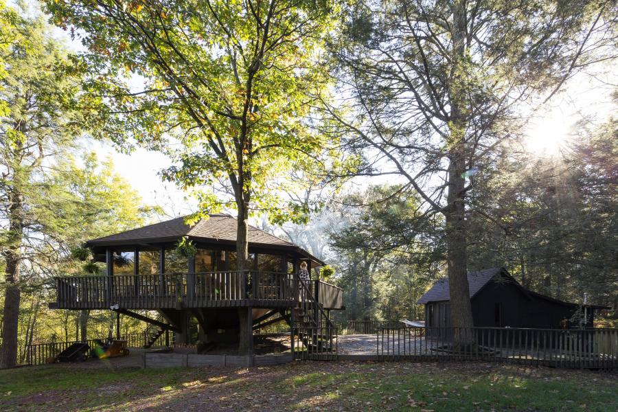 cabin, log house, rural, country, 