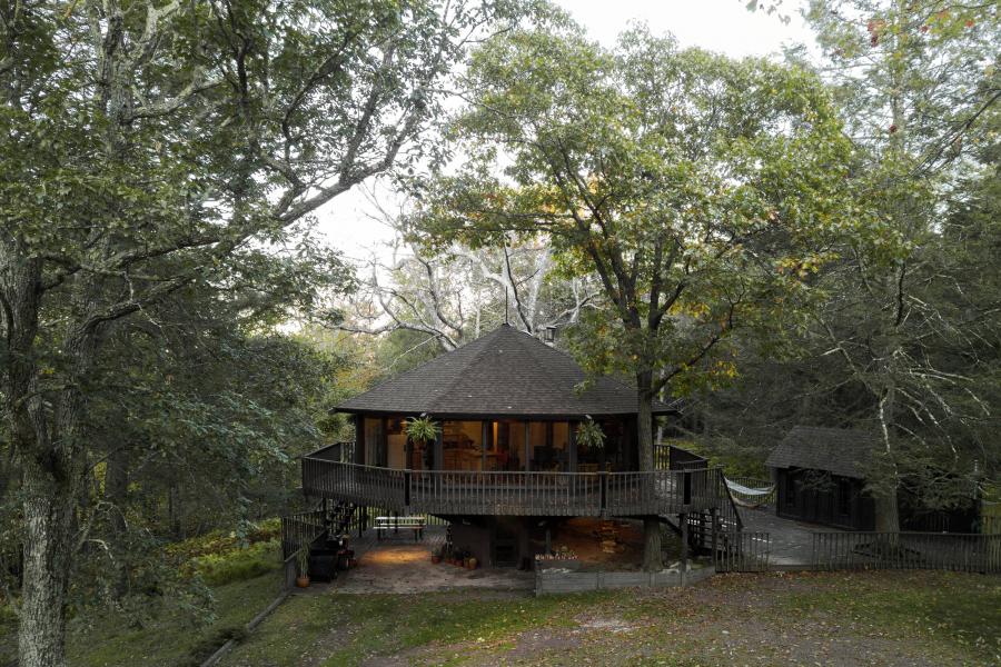 cabin, log house, rural, country, 